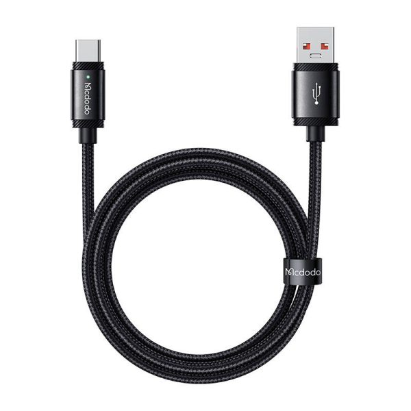 Cable USB-A to USB-C Mcdodo CA-4730, 120W, 1,5m (black) - Image 3