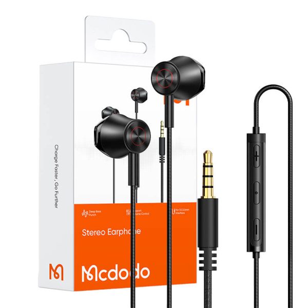Wired earphones Mcdodo HP-4060 (black) - Image 3