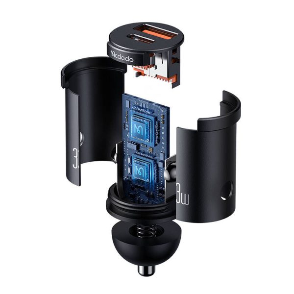 Car Charger Mcdodo CC-2320, USB-C + USB-A, 30W - Image 3