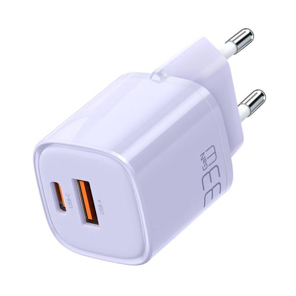 Charger GaN 33W Mcdodo CH-0155 USB-C, USB-A (purple) - Image 2