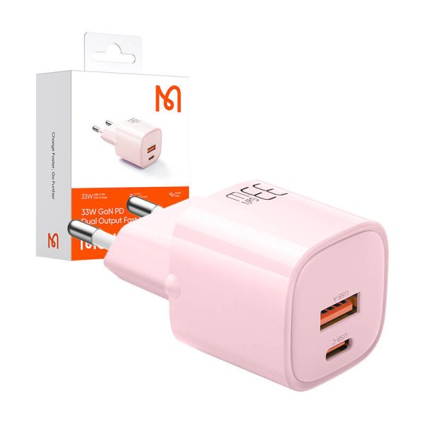 Charger GaN 33W Mcdodo CH-0155 USB-C, USB-A (pink) - Image 2