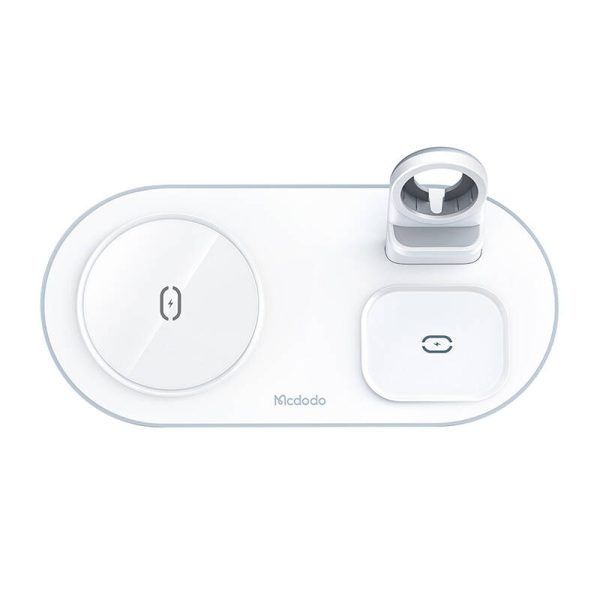 Wireless Charger Mcdodo CH-7060 3 in 1 15W (mobile/TWS/Apple watch) (white) - Image 2