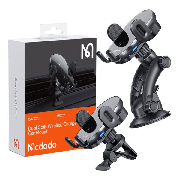 Car holder with induction charger Mcdodo CH-1600 (black) — изображение 6