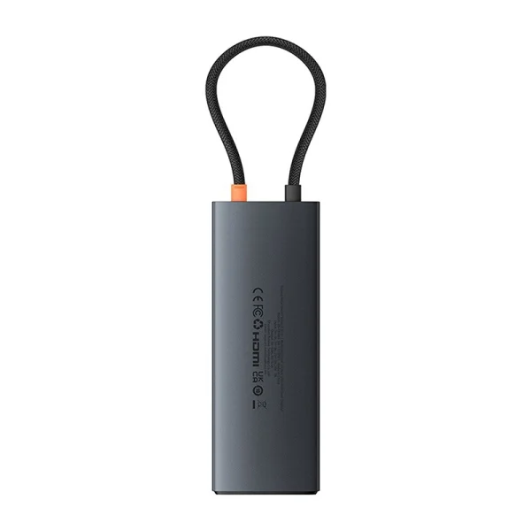 Adapter Hub 10in1 Baseus USB-C - 2xHDMI, 3xUSB-A, USB-C, RJ45, SD/TF, PD (black) - Image 2