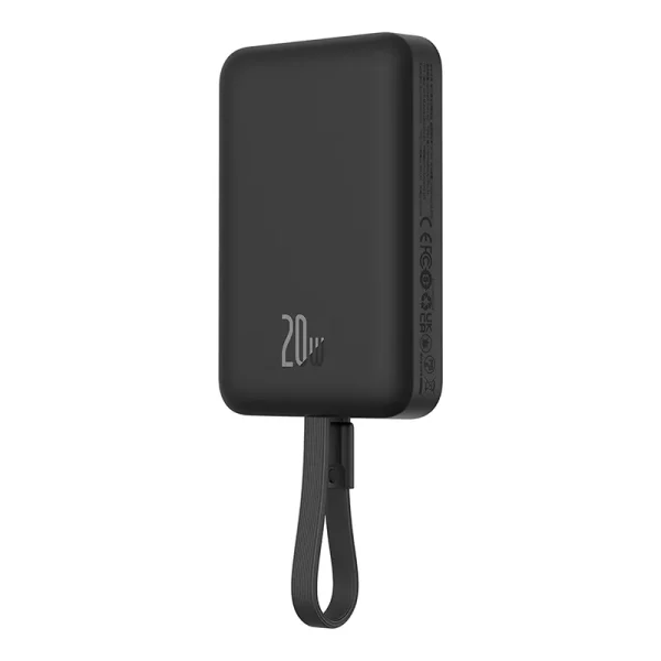 Powerbank Baseus Magnetic Mini 10000mAh, Lightning 20W MagSafe (black) - Image 5