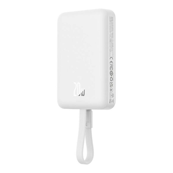 Powerbank Baseus Magnetic Mini 10000mAh, Lightning 20W MagSafe (white) - Image 4