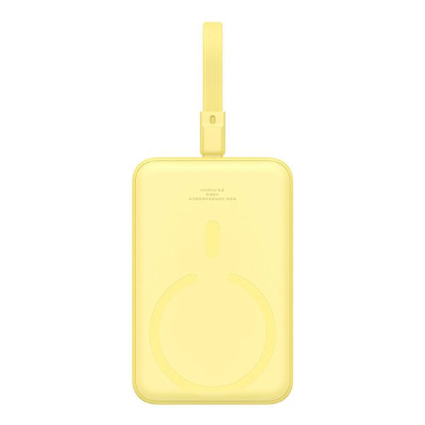 Powerbank Baseus Magnetic Mini 10000mAh, USB-C 20W MagSafe (yellow) - Image 2