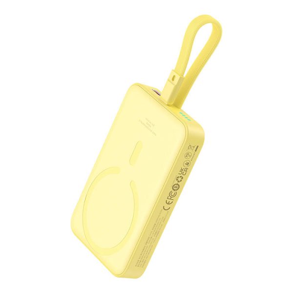 Powerbank Baseus Magnetic Mini 10000mAh, USB-C 20W MagSafe (yellow) - Image 3