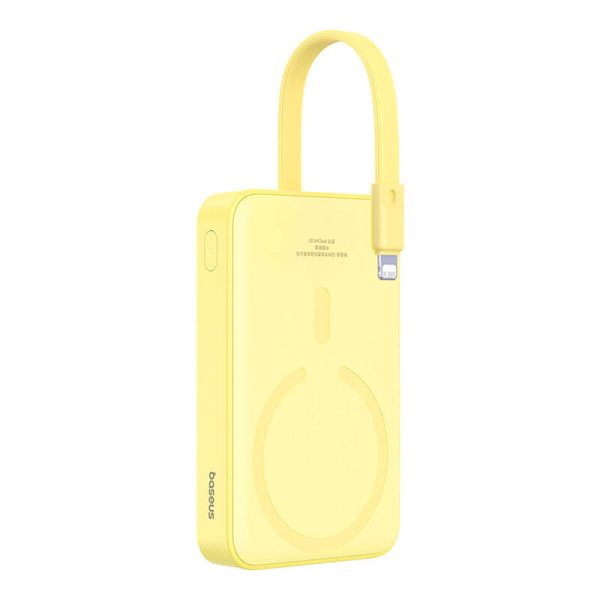 Powerbank Baseus Magnetic Mini 10000mAh, USB-C 20W MagSafe (yellow) - Image 6