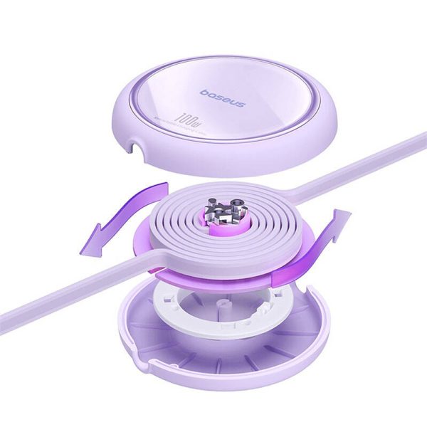 Cable USB-C to USB-C Baseus Free2Draw, PD, 100W, 1m (purple) - Image 5