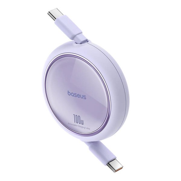 Cable USB-C to USB-C Baseus Free2Draw, PD, 100W, 1m (purple) - Image 2