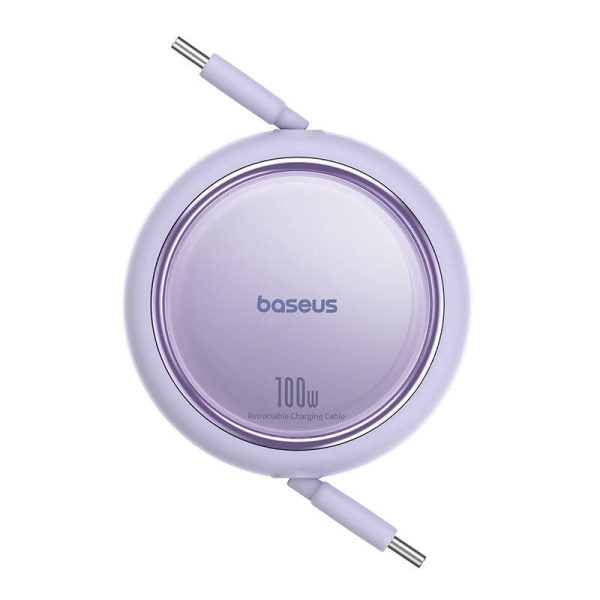 Cable USB-C to USB-C Baseus Free2Draw, PD, 100W, 1m (purple) - Image 3