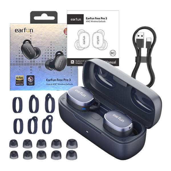 Earphones TWS EarFun Free Pro 3, ANC (blue) - Image 4