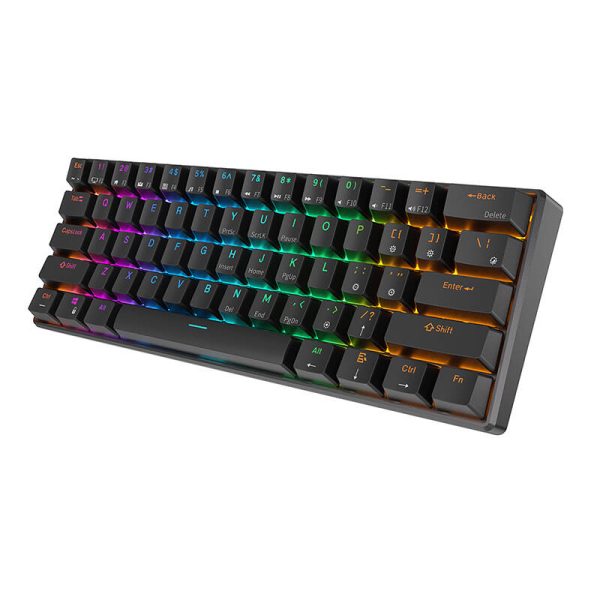Mechanical keyboard Royal Kludge RK61 RGB, red switch (black) - Image 2