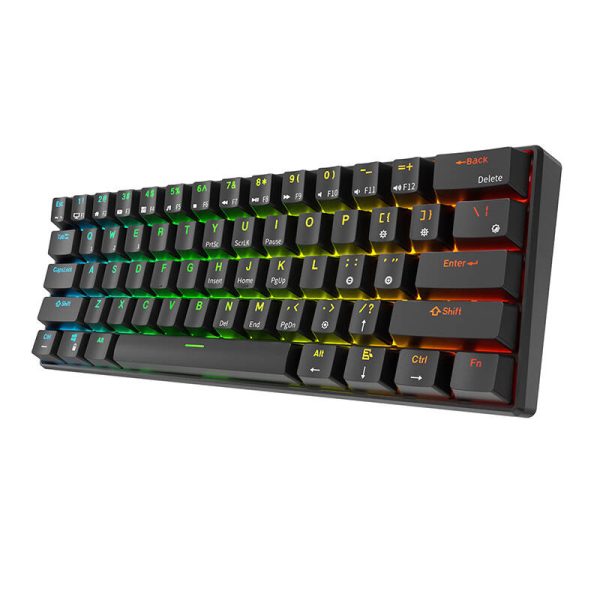 Mechanical keyboard Royal Kludge RK61 RGB, red switch (black) - Image 5