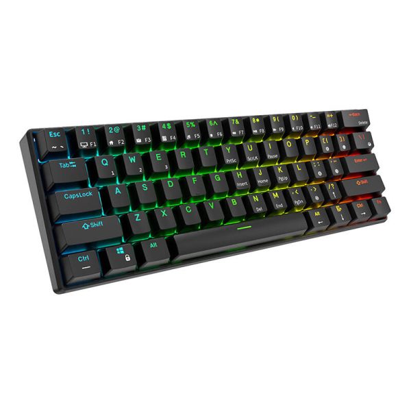 Mechanical keyboard Royal Kludge RK61 RGB, red switch (black) - Image 3