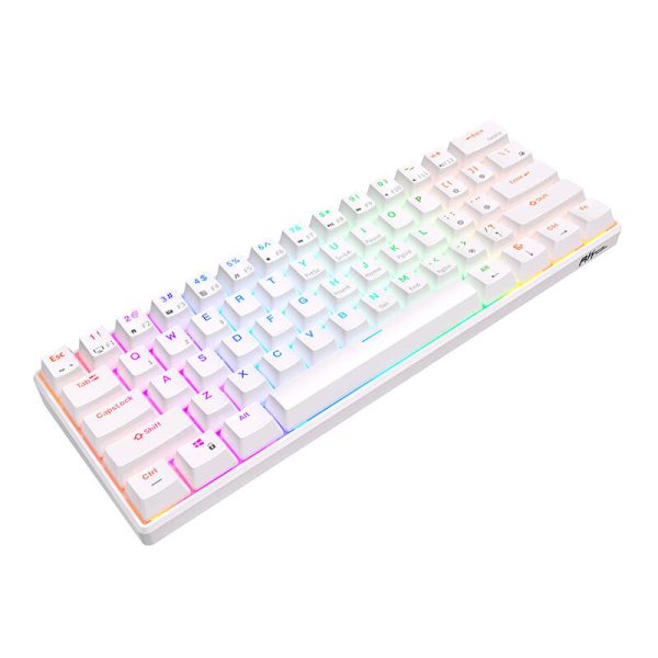 Mechanical keyboard Royal Kludge RK61 RGB, red switch (white) - Image 4