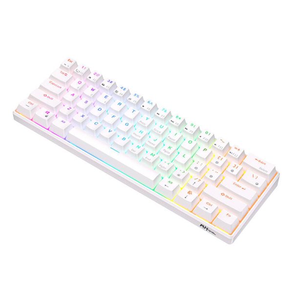 Mechanical keyboard Royal Kludge RK61 RGB, brown switch (white) - Image 2