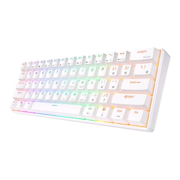 Mechanical keyboard Royal Kludge RK61 RGB, brown switch (white) - Image 3