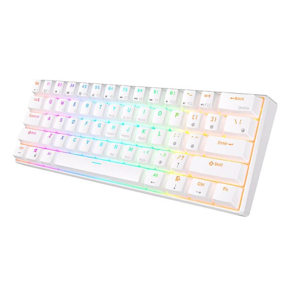 Mechanical keyboard Royal Kludge RK61 RGB, brown switch (white) - Image 5