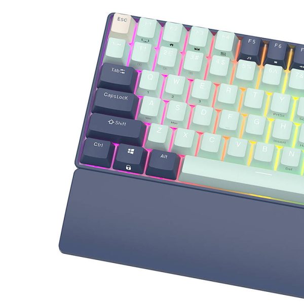 Mechanical keyboard Royal Kludge RK96 RGB, brown switch (blue) - Image 6