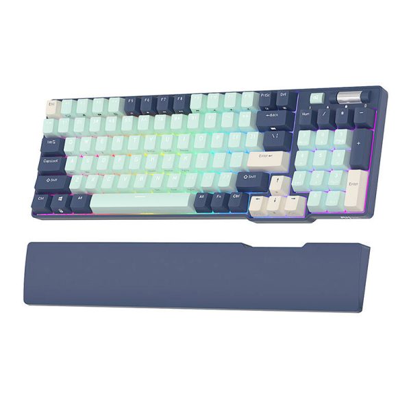 Mechanical keyboard Royal Kludge RK96 RGB, brown switch (blue) - Image 3