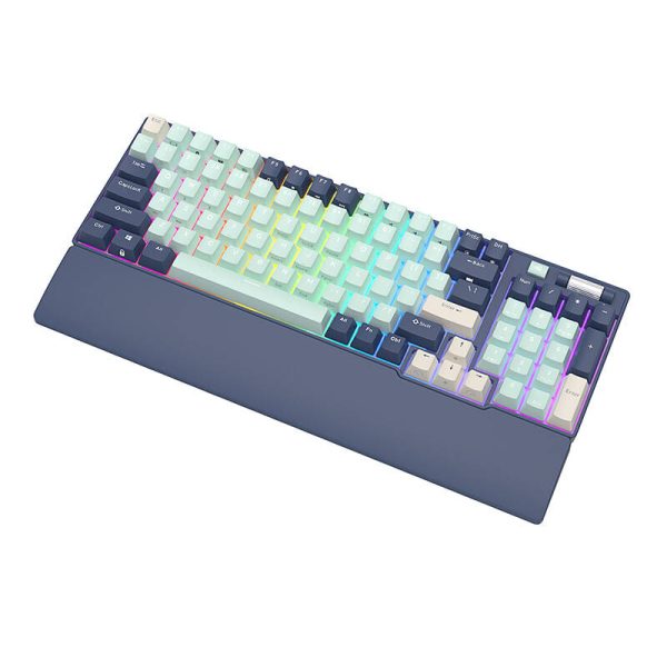 Mechanical keyboard Royal Kludge RK96 RGB, brown switch (blue) - Image 5