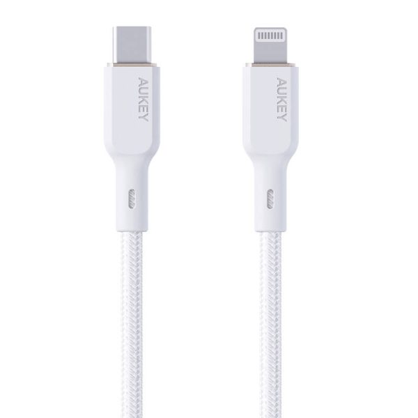 Cable Aukey CB-NCL2 USB-C to Lightning 1.8m (white) - Image 2