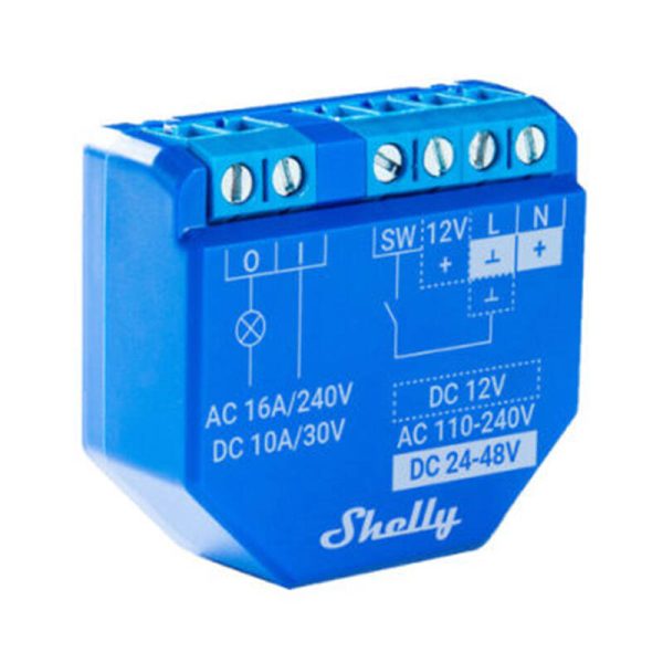 Shelly Plus 1 potential-free Relay, WiFi/Bluetooth - Image 2