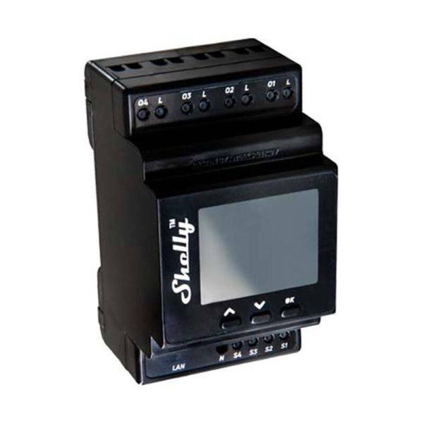 Shelly Pro 4PM DIN Rail 4-channel Relay, WiFi (Power measurement) - Image 2