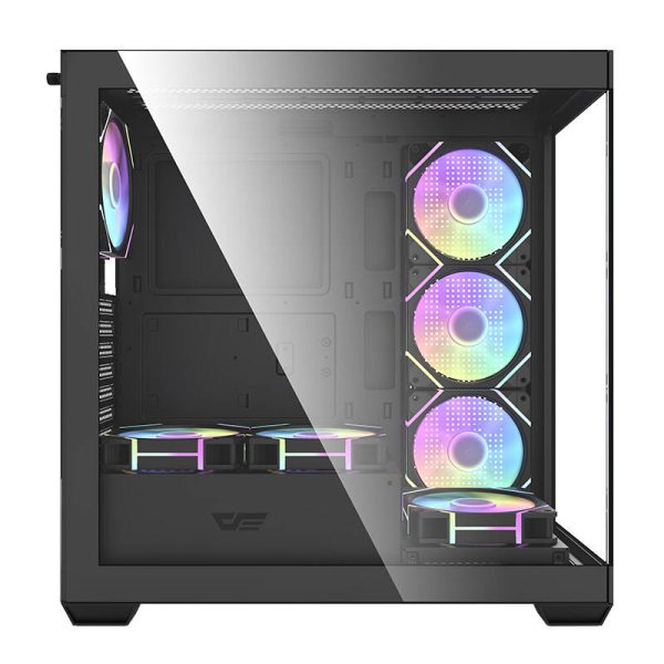 Darkflash DS900 computer case (black) + 7 ARGB fans - Image 2