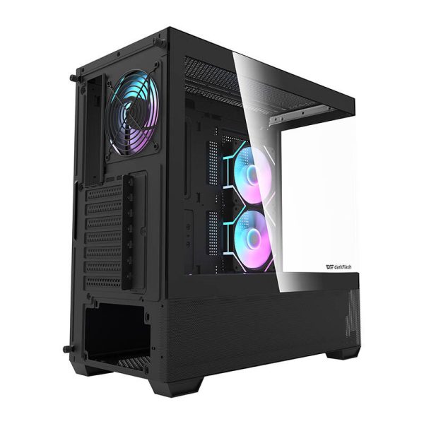 Darkflash DS900 AIR computer case (black) + 6 ARGB fans - Image 4