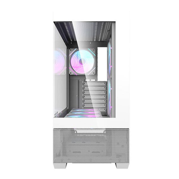 Darkflash DS900 AIR computer case (white) + 6 ARGB fans - Image 4