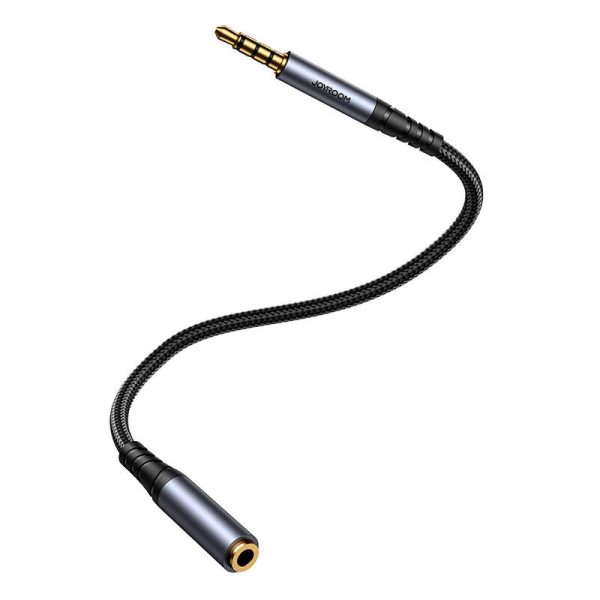 Joyroom SY-A09 AUX extension cable 3.5mm mini jack female to 3.5mm mini jack male, braided, 1.2m (black) - Image 6