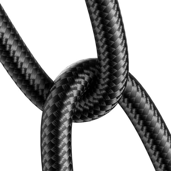 Joyroom SY-A09 AUX extension cable 3.5mm mini jack female to 3.5mm mini jack male, braided, 1.2m (black) - Image 5