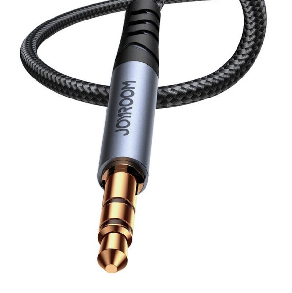 Joyroom SY-A09 AUX cable 3.5mm mini jack to 3.5mm mini jack, braided, 1.2m (black) - Image 4