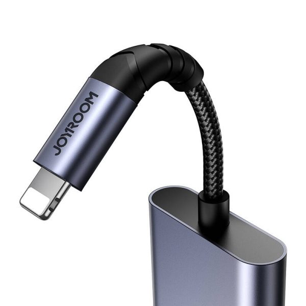 2-in-1 Audio adapter Joyroom SY-L02 Lightning to Double Lightning (black) - Image 4