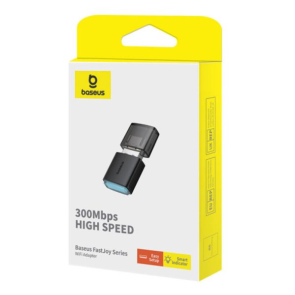 Adapter WiFi Baseus FastJoy 300Mbps (czarny) - Image 4