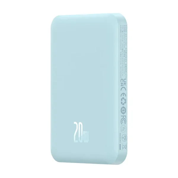 Magnetic Mini Powerbank Baseus 5000mAh, USB-C 20W (blue) - Image 3