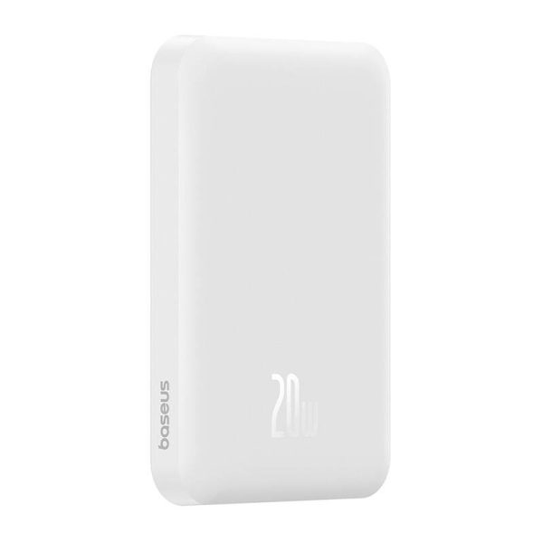 Magnetic Mini Powerbank Baseus 5000mAh, USB-C 20W (white) - Image 4