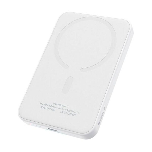 Magnetic Mini Powerbank Baseus 5000mAh, USB-C 20W (white) - Image 6