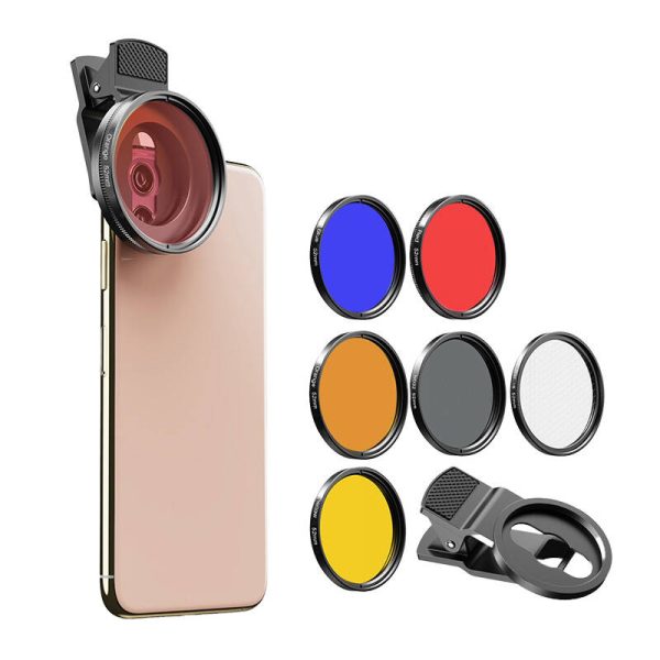 Mobile filter lens kit APEXEL APL-52UV-7F 52mm 7in1 - Image 2