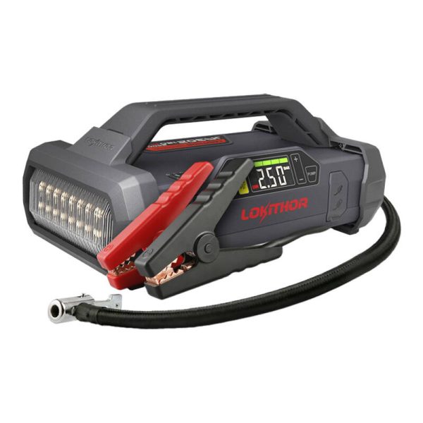 Lokithor JA302 Jump Starter / Booster 2500A + Powerbank 20000mAh + Compressor + Flashlight 4-in-1 Device - Image 2