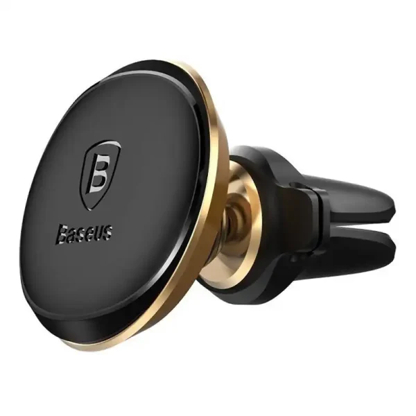 Baseus Magnetic Air Vent Car Mount Holder with cable clip Gold — изображение 2
