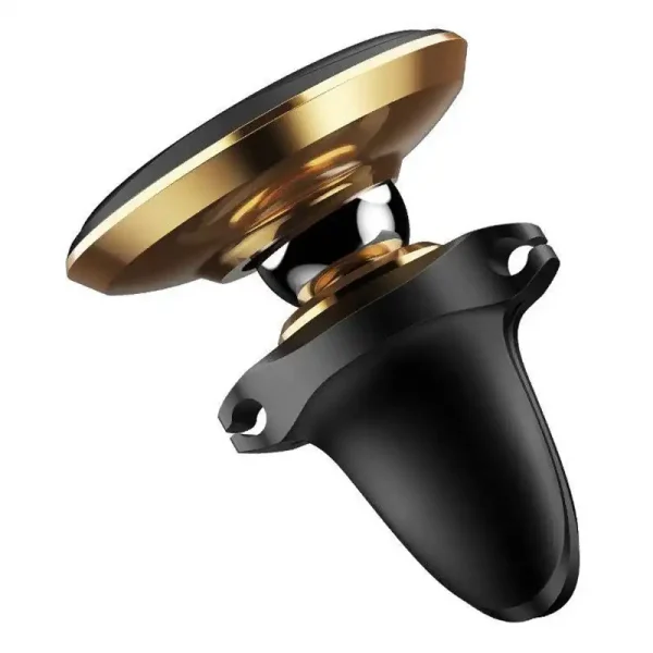 Baseus Magnetic Air Vent Car Mount Holder with cable clip Gold — изображение 5