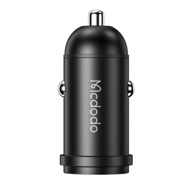 Car Charger McDodo CC-7493 65W With Mini White USB-C Cable With E-mark Chip 1m 100W (black) - Image 2