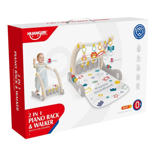 Interactive educational 2-in-1 walker + piano Huanger HE0621 - Image 4