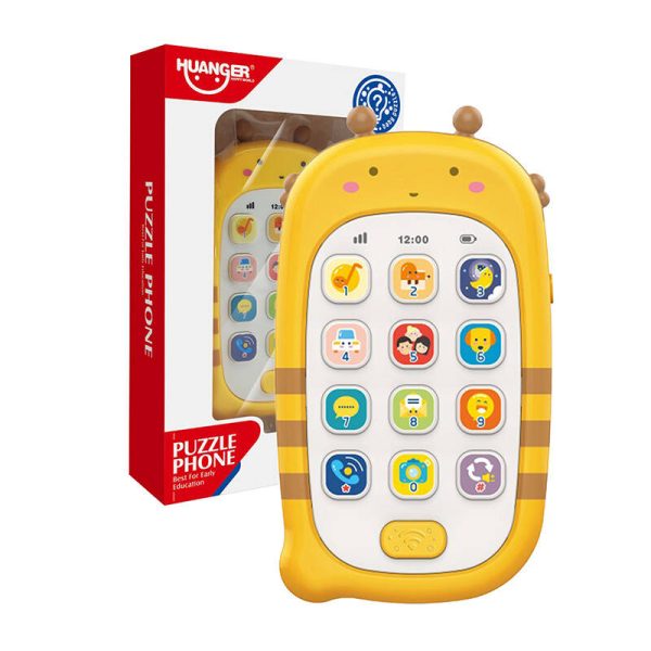 Huanger HE0536 toy phone with recording function (yellow) - Image 2
