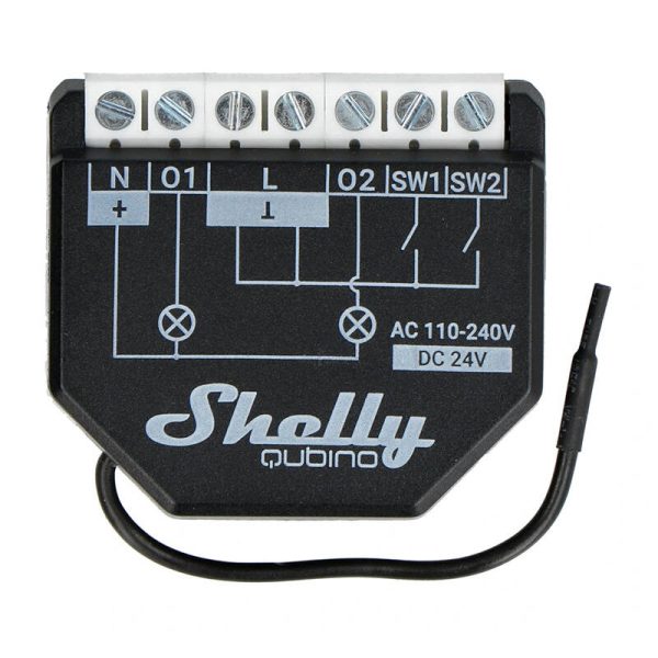 Shelly Qubino Wave2PM Controller, 2-channel, Z-Wave (Power measurement) - Image 3