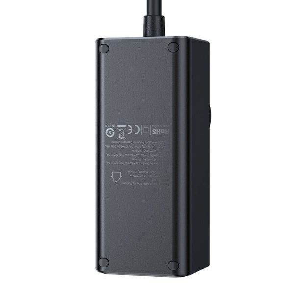 Power Strip GaN McDodo CH-4620 EU 70W, 2x USB-C, 1x USB (black) - Image 3